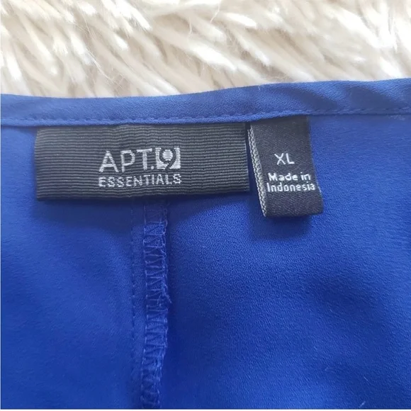 2 - Apt 9 loose flowy swing semi-sheer tank camisole adjustable spaghetti straps - Picture 4 of 5